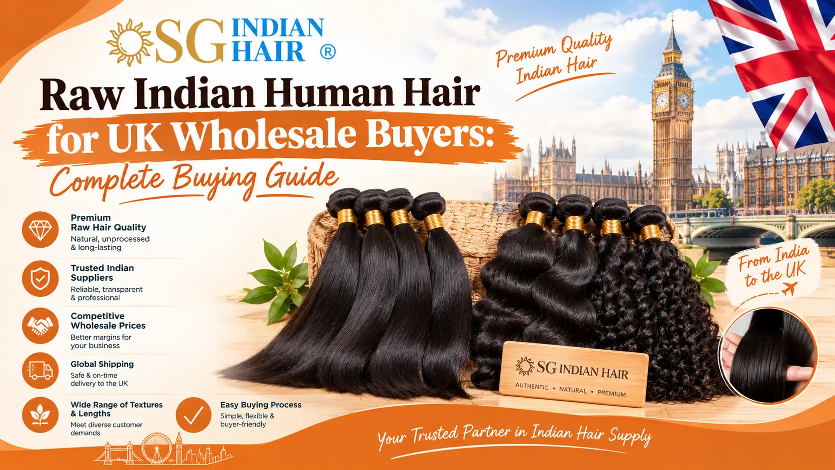 Raw Indian Human Hair Supplier UK A Complete Buying Guide for Wholesale Buyers